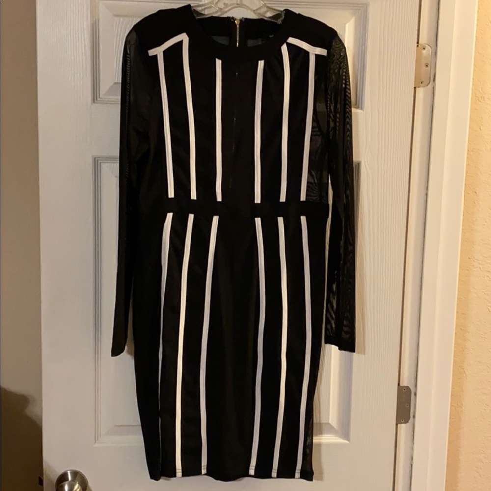 Black and white dress , NWT, fashion nova